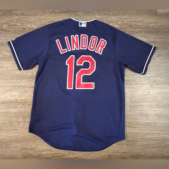 Cleveland Indians Majestic Jersey Francisco Lindor #12 Size Med 44 Authentic A31 - Picture 2 of 6